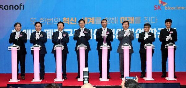 SK바이오사이언스 안동 L하우스 증설 착공식 현장