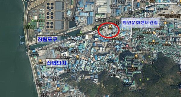 신평·장림일반산업단지 청년문화센터 건립 위치도