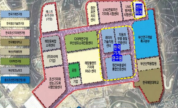 소형모듈원전(SMR) 보조기기 제작지원센터 위치도