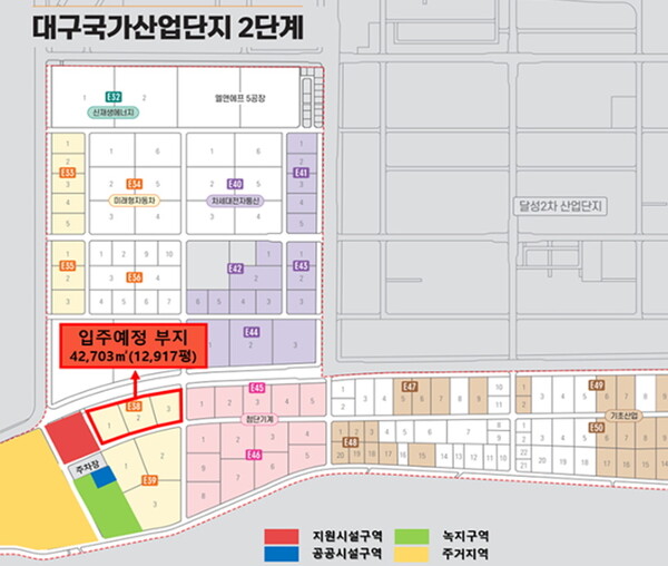 ㈜유림테크 투자예정 부지
