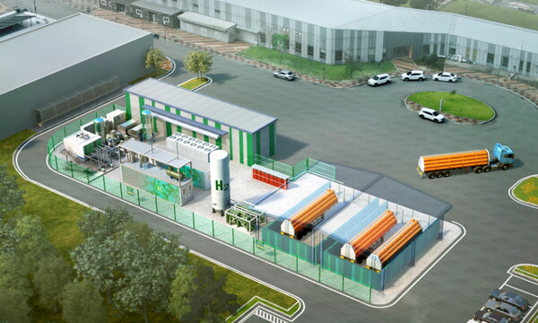 현대건설이 국내 최초 수전해 기반 수소생산기지 설계를 완료하고 본격 건설에 착수한다.