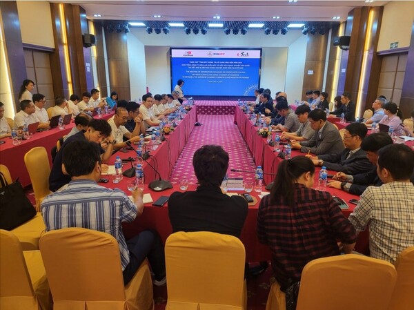 한국기계전기전자시험연구원(KTC) 베트남 지사 정식 개소를 앞두고 현지 유관기관과 진행한 업무회의 현장