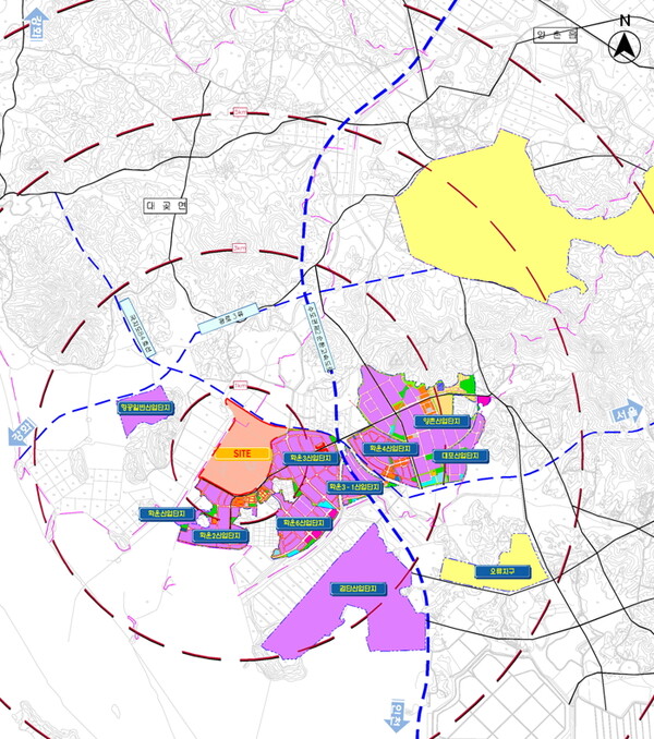 김포 학운5 일반산업단지 위치도