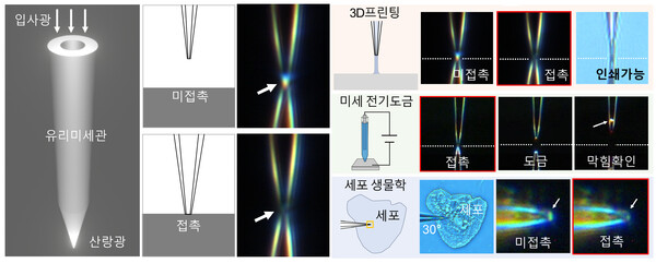빛으로 나노미터급 영역에서의 미세유리관 접촉을 판별하는 KERI 기술의 원리 및 활용 분야