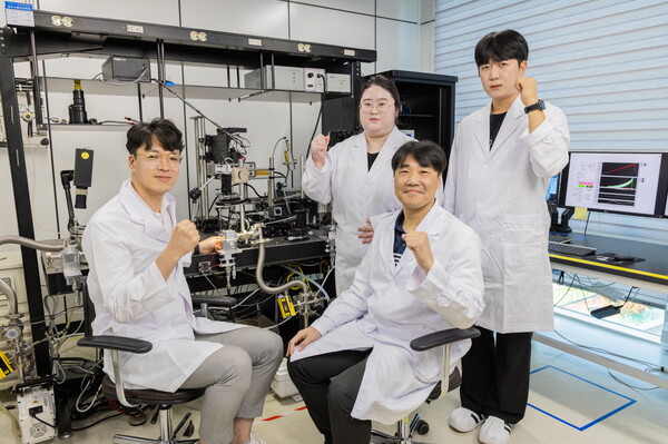 (앞줄 왼쪽부터) KERI 김대호, 박종환 박사팀이 ‘마이크로파 유도 가열 기술’을 활용해 나트륨 이온 전지의 음극 소재인 ‘하드카본’을 신속 제조하는 공정 기술을 개발했다.