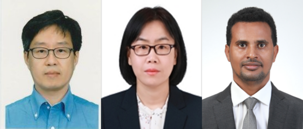 (왼쪽부터) 한국기계연구원 현승민 책임연구원, 소혜미 선임연구원, 니구스하레곳 학생연구원