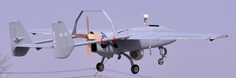 군에서 운용 중인 국산 무인항공기 RQ-101(송골매)