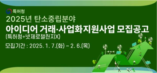 탄소중립분야 아이디어 거래·사업화 지원사업 모집공고 배너