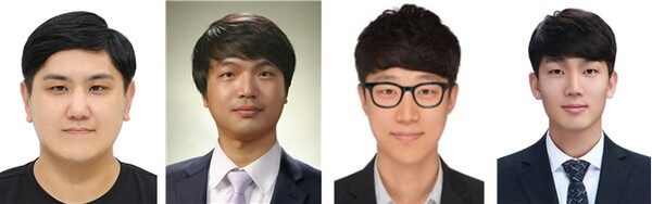 무음극배터리용 신소재 개발 및 중성자 소각산란 분석 기술 확보 주요 연구진. (왼쪽부터) 한국원자력연구원 중성자과학부 이상호 박사, 장종대 박사, 경북대 이용희 교수, 충남대 진형민 교수 