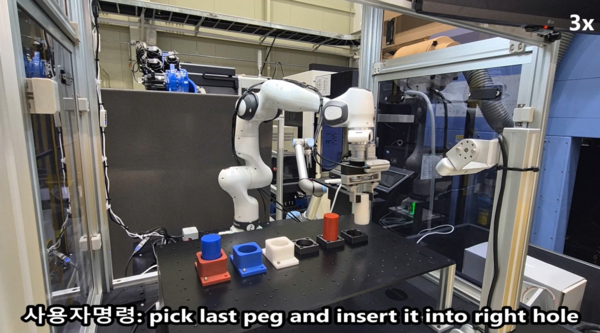 KETI에서 개발한 거대언어모델 및 모방학습을 이용한 조립 공정 자동화 기술