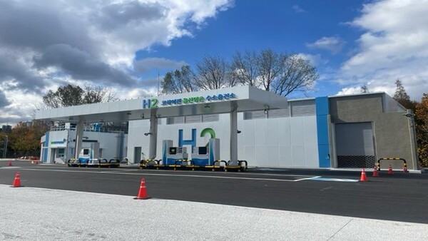 울산명촌 수소충전소 전경