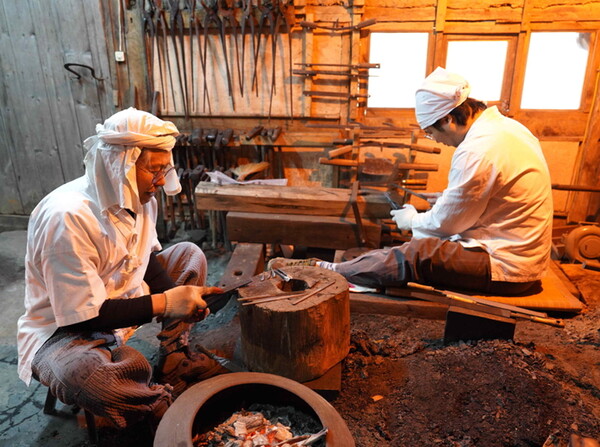 제철기술 복원실험 - 쇠화살촉 제작 모습(2024. 7.)