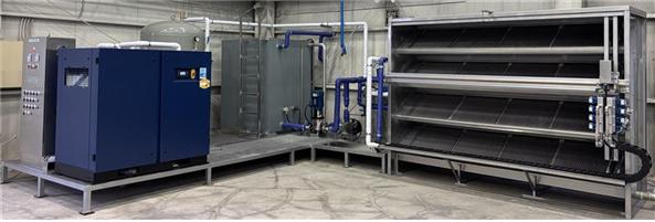 능직 데미스터 필터 및 하이브리드 자동 세정 기술을 적용한 공기여과기