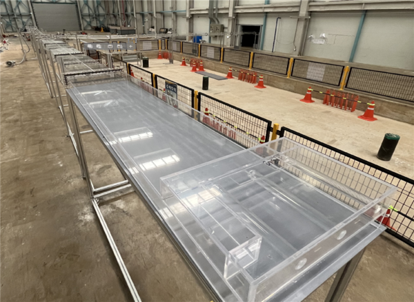 철도연이 제작한 대장~홍대 광역철도 터널의 1/50 축소 모형