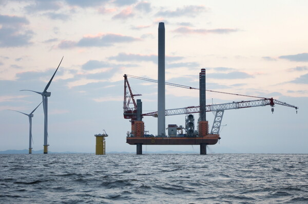 전남 해상풍력 발전단지 전경